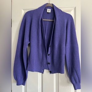 CAbi Purple Cardigan Sweater Small